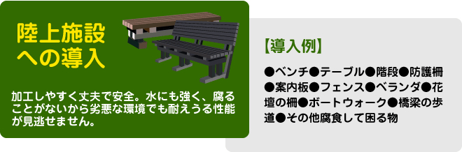 陸上施設への導入実績